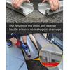 Resin Drainage Gutter Heavy Duty U-shaped Groove Finished Drainage Ditch Single Row Grate Stainless Steel Cover Linear Drain