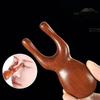 1Pc  Golden Sandalwood Massage Comb Nose Eye Acupoint Massager Relieve Rhinitis Promote Blood Circulation Resin Guasha Scraping Tools