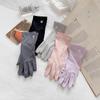 Non-slip Anti-UV Gloves Sunscreen Sun Protection Gloves Cool Riding Mittens  for Women Lady