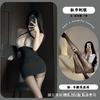 Night Cat Sexy Bare-chested Lingerie Secretary Cos Professional Uniform Seduction Pajamas Passion Women Free Suit