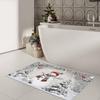 Christmas Snowman Xmas Tree Snowflake Entrance Doormat Decor Non Slip Corridor Balcony Rugs Bedroom Floor Mat Xmas Decor