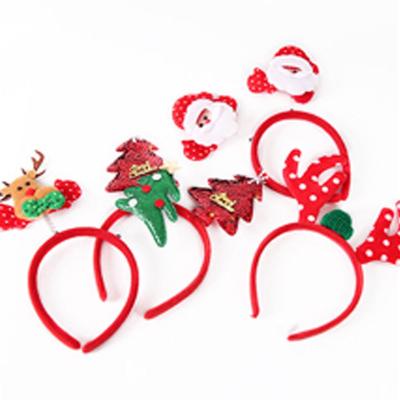 Kids Sweet Adult Christmas Tree Antlers Elk Fashion Hair Hoop Christmas Decoration Cartoon Headband Christmas Hair Band