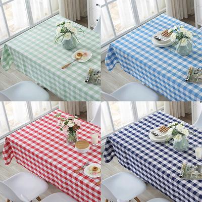 Coffee Shop Checkered Tablecloth Round Square Household Dining Room Living Room Table Cloth Wedding Party Decoration Universal Outdoor Picnic Cloth