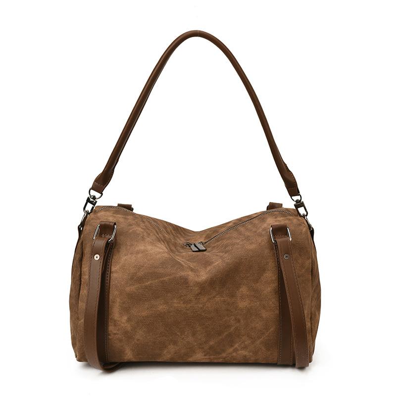 Retro bag women's large capacity 2025 new autumn and winter versatile shoulder messenger bag casual commuter underarm pillow bag