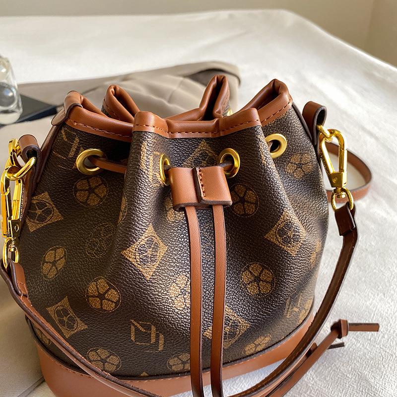 Legendary Kangaroo New Trendy Lucky Bag Bucket Bag Boston Bag Fashion Versatile Shoulder Bag Oblique Span Bag Women