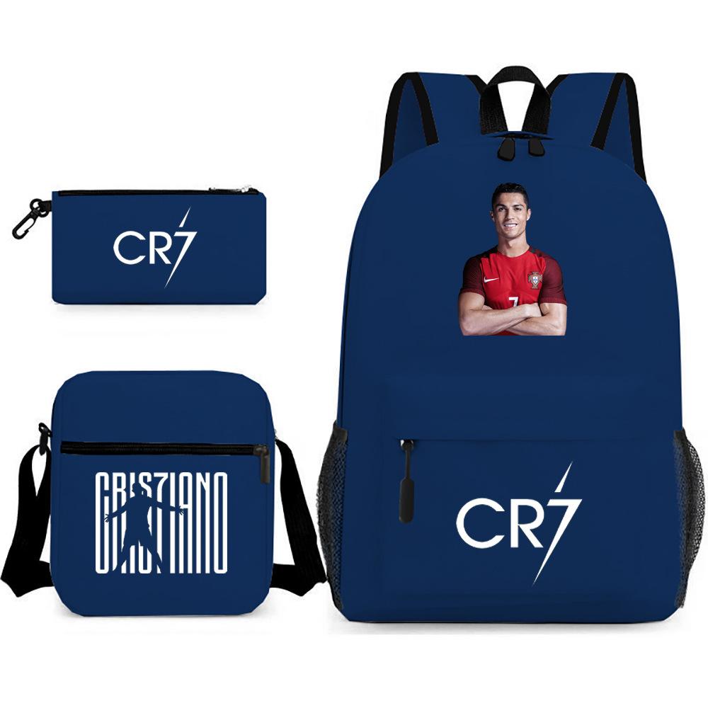 Stitc Cartoon Full Print Backpack Student Bag Pencil Case Two-Piece Set Children'S Backpack