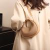 Ladies' PU Leather Shoulder Bag Solid Color Lattice Crossbody Bag Small Luxury Bag Trend Fashion