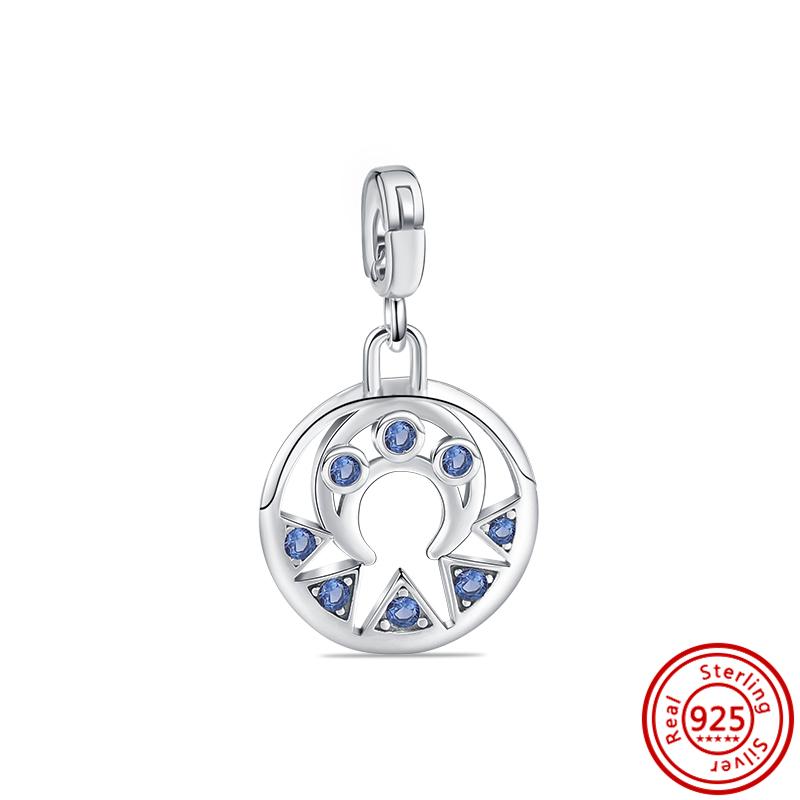 New Me Series Tilbehør Koblingsledd Øyne Mini Anheng Perler Passer Original Me Armbånd & Halskjeder 925 Sølv Smykker