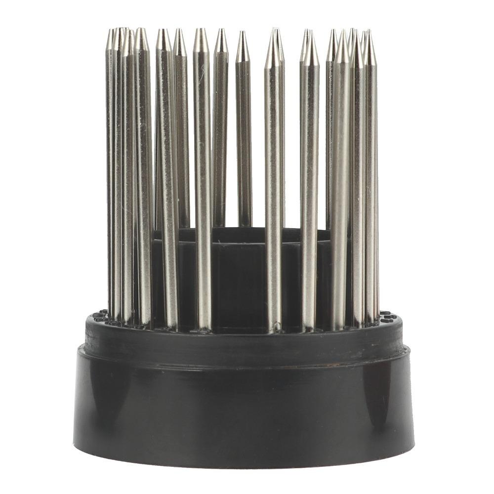 

24pcs Micro Beading Top Needle Pens Jewelry Setting Tools Black Engraving Tools Stone Bead Setting