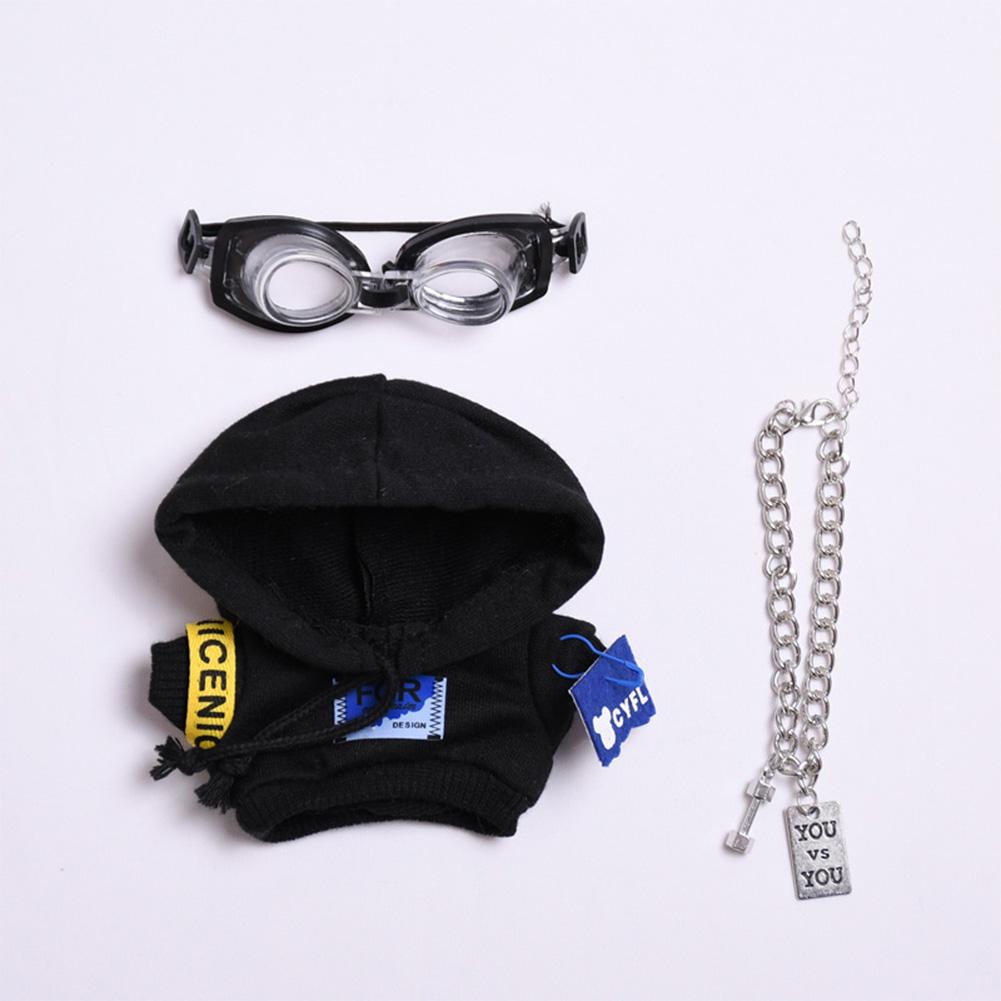 Pro 17 cm Labubu Oblečení pro panenky Módní Oblečení Mikiny Oblečení pro panenky Barevně sladěné Mikiny Panenky Doplňky Roztomilé dekorace Malé utěrky