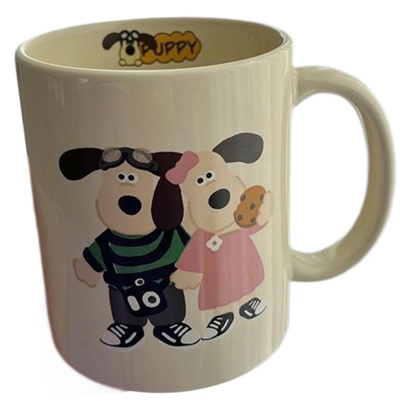 Home Dormitory Student Simple Cartoon Water Cup Coffee Office Ins Style High Looking Girl Mug