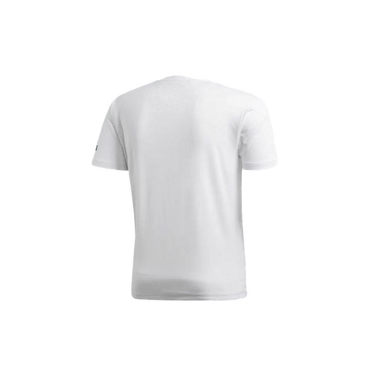 Adidas T Shirts Men's White Crew Neck Moderate Straight Fit CZ5470
