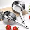 Stainless Steel Food Grade Thickened Household Kitchen Water Bleach Ladle Short Handle Ladle Water Spoon Baking Tools