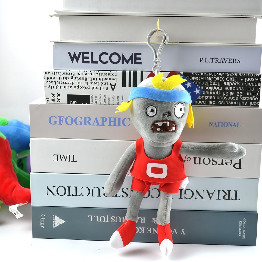 2025 New Style Plants vs Zombies Plush Pendant Cute SunFlower Peashooter Chomper Bag Keychain Decoration Stuffed Doll Kids Gift