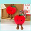 Adorable Red Apple Plush Keychain Cute Fruit Doll Bag Charm For Christmas Gifts