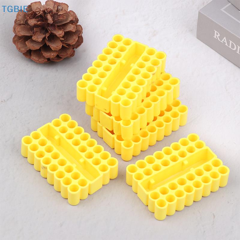 [TL]1/2/5pcs Bit Holder 32 Holes Bit Hex Shank Organiser Screwdriver Bit Holder Drill For Storage For 6.35MM Shank Storage Box