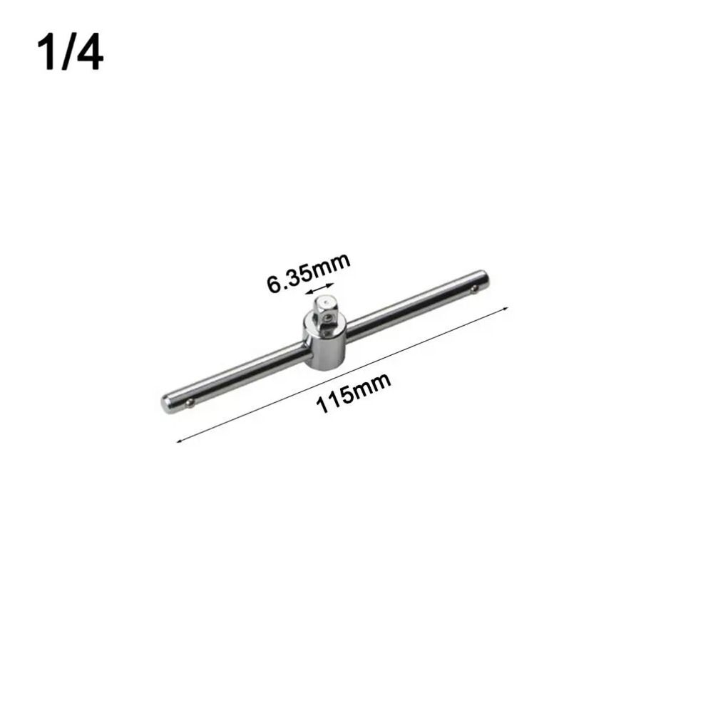 1Pcs 1/4" 3/8" 1/2" Drive T Bar Socket Adapter Extension Sliding Rod Durable Socket Wrench