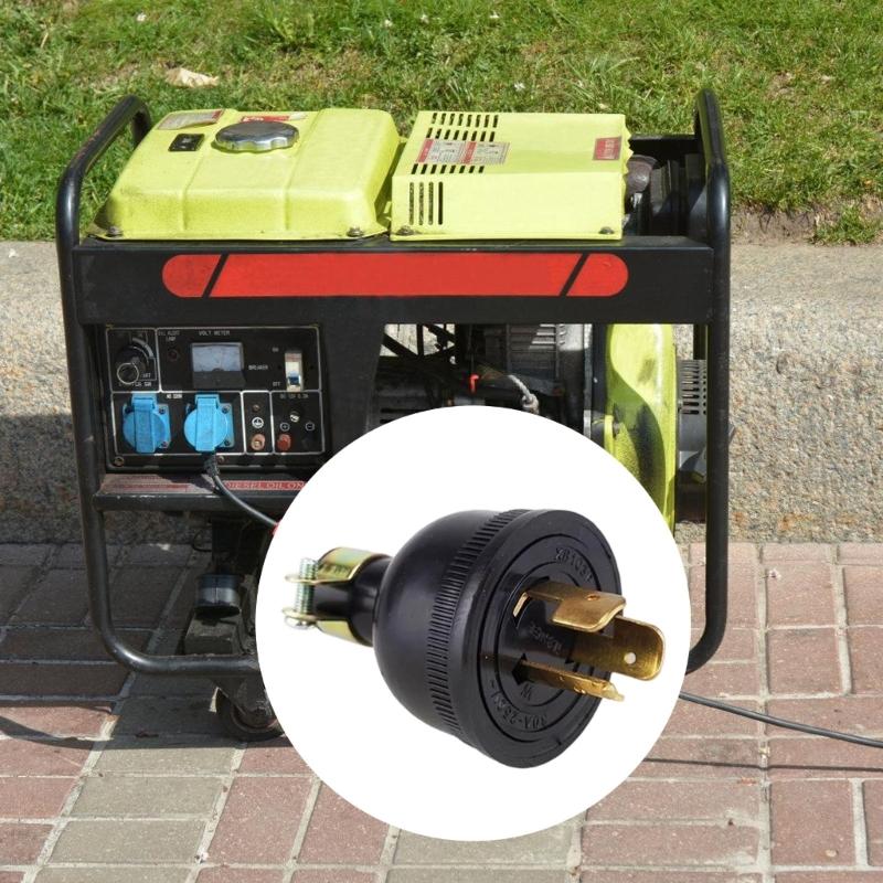 2KW Generatorstecker Anti-Locker-Stecker GX160 Anti-Abfall Drei-Pin-Stecker Amerikanischer Stecker 250V Generatorstecker Ersatzteil