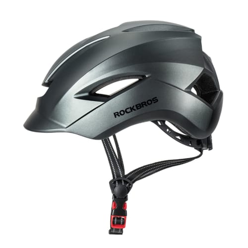 

ROCKBROS Bicycle Helmet, Adult Bicycle Helmet, Lightweight, Shockproof, Breathable, Head Circumference Approximately 57-62cm, Cycling Helmet, City Rid