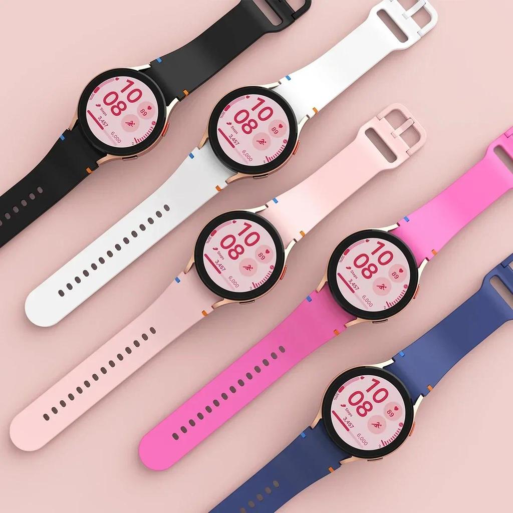 Nowy Oryginalny Silikonowy Pasek do Samsung Watch 7 6 5 Pro 44mm 40mm 45mm Sportowa Bransoleta do Galaxy Watch 6Classic 43mm 47mm Pasek