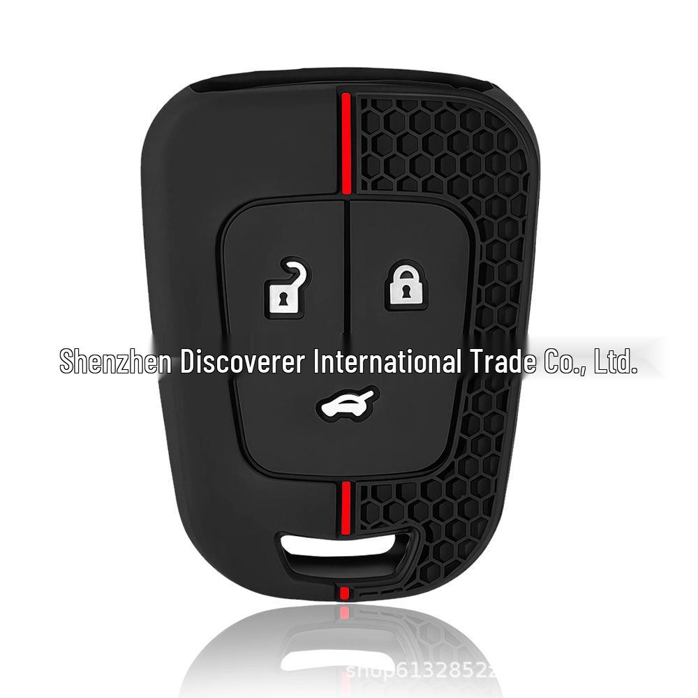 Chevrolet Aveo 3-Button Honeycomb Silicone Key Cover
