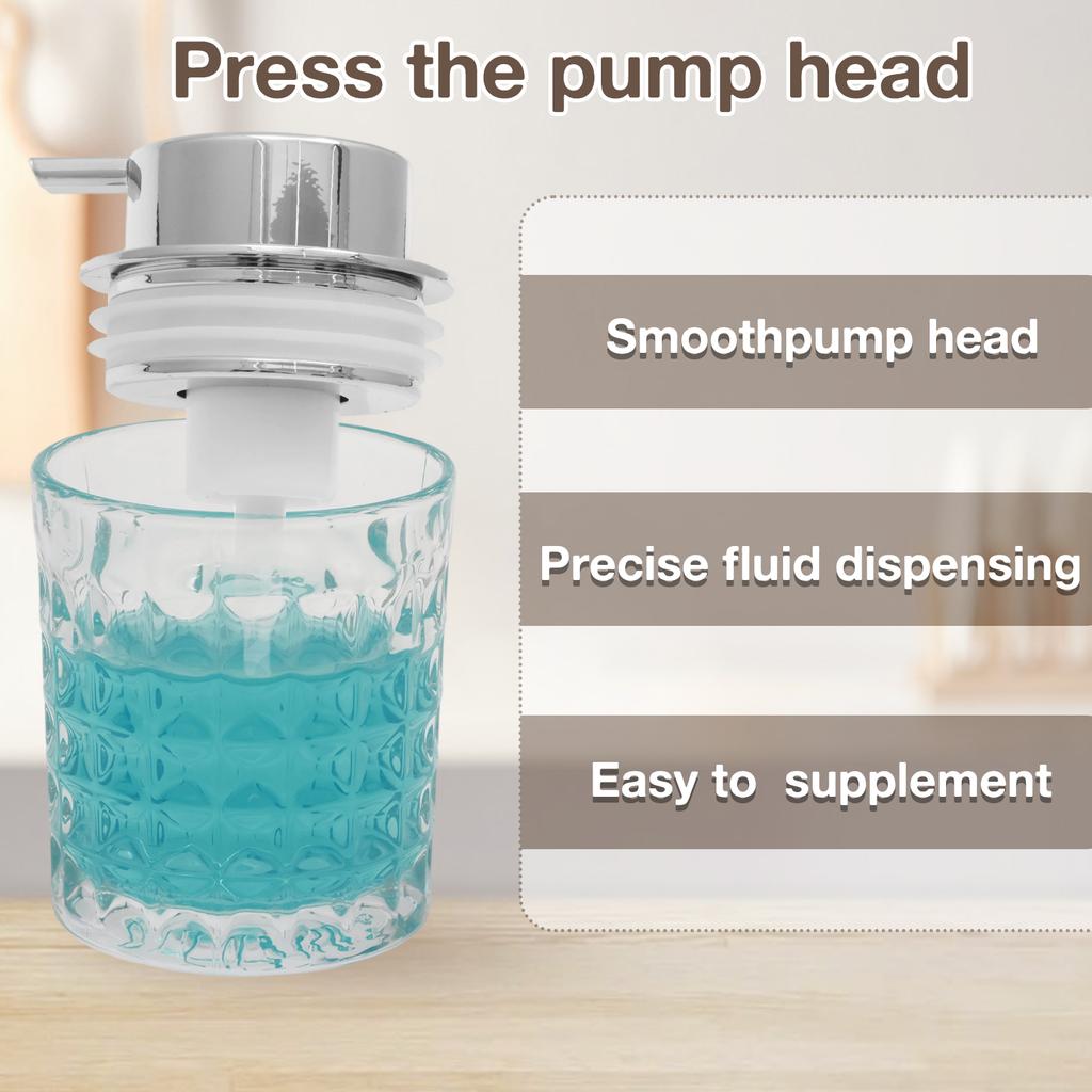 1/2Pcs Soap Dispenser 200ml Hand Foaming Dispenser with Metal Pump Portable Transparent Soap Foam Bottle for Kitchen Bathroom
