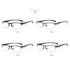 Blue Light Blocking Semi-Rimless Nearsighted Glasses Metal TR90 Prescription Eyewear 0 -0.5 -0.75 -1.0 Computer Glasses
