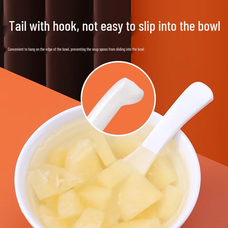 JOBO A8 Melamine Soup Spoons (20-Pack)