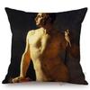 Neoclassical World Famous Oil Painting Jean Ingres Nepoleon The Source La Grande Odalisque Sofa Pillow Case Linen Cushion Cover