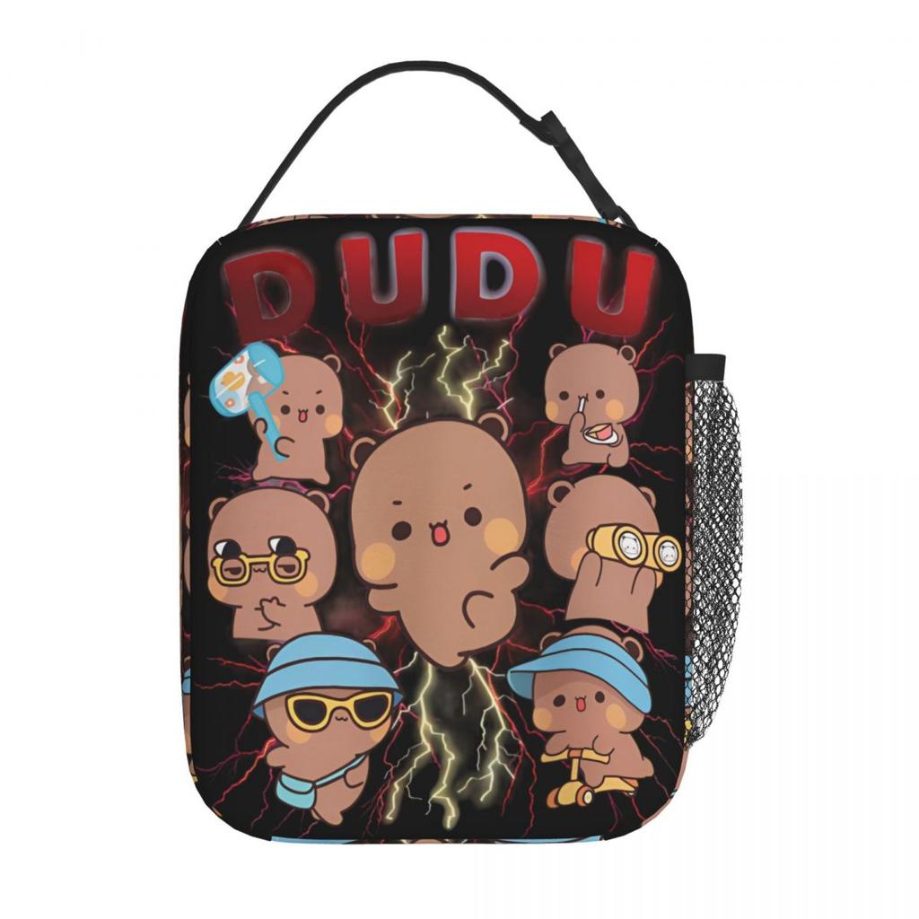 Bubu Dudu Kissing Lunch Bag Vintage Lunch Box Beach Portable Thermal Lunch Bags Print Cooler Bag