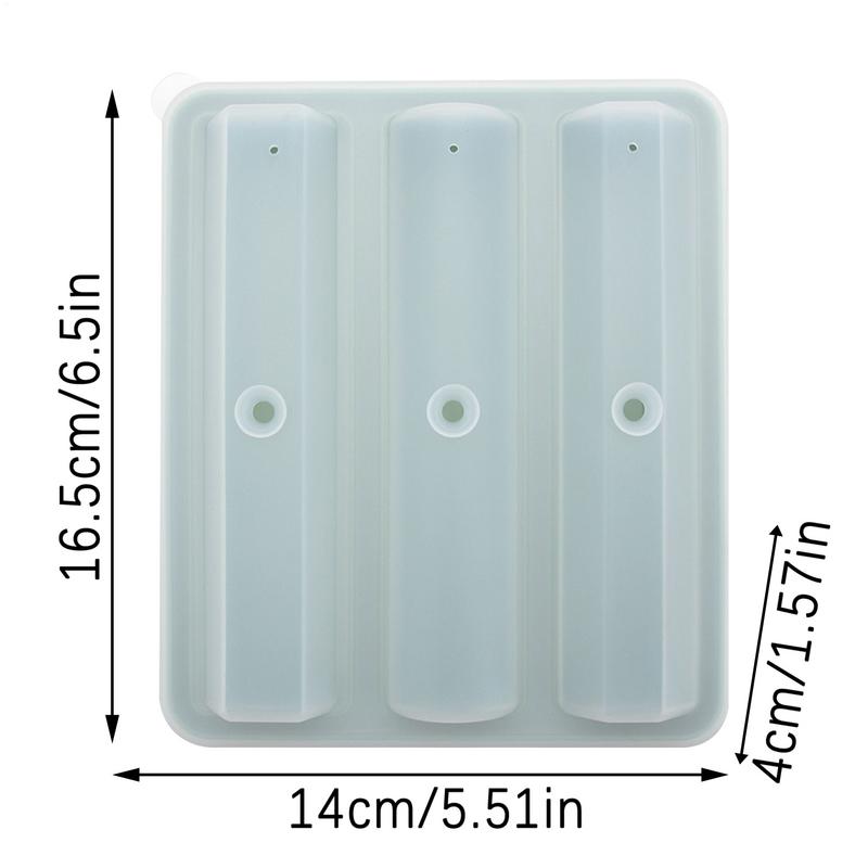 Ice Molds Silicone Ice Trays Cube Mold Silicone 3 Grid Rhombus Shaped Reusable Mould Easy Release Kitchen Tools Bar Supplies For