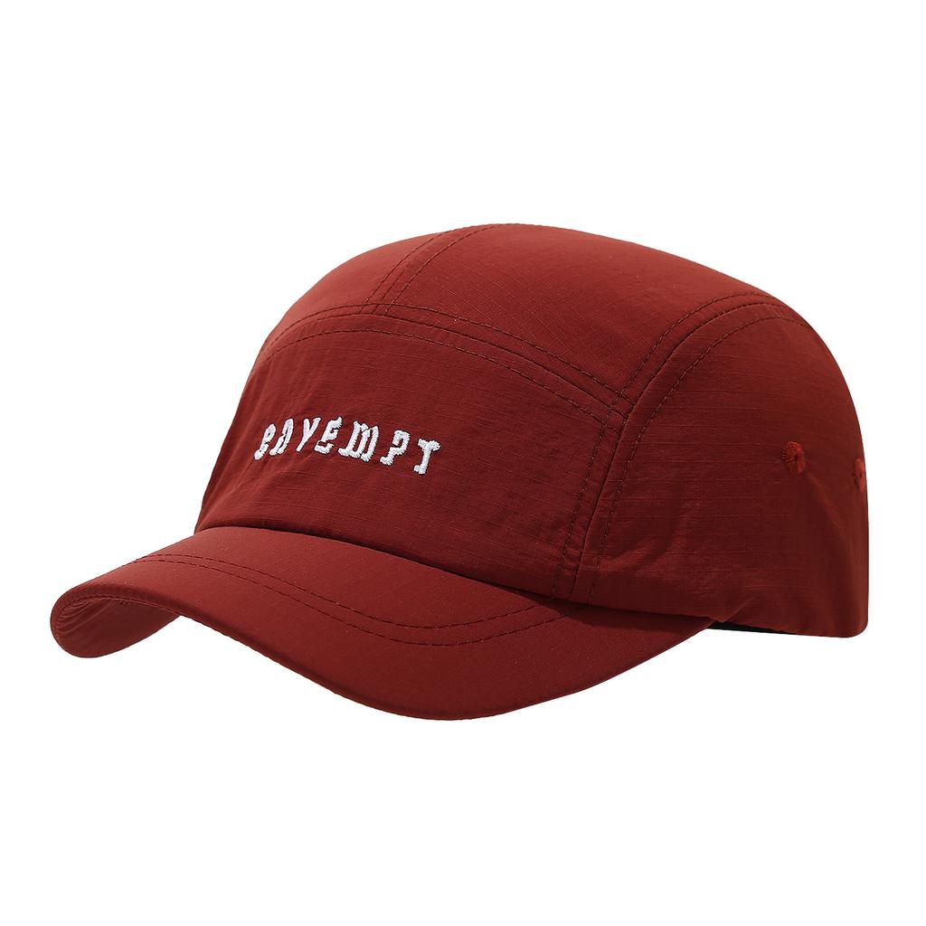 Minimalist Niche Short-brimmed Baseball Cap, Light Mesh Quick-drying Hat, Male and Female Couples Retro Casual Five-piece Hat