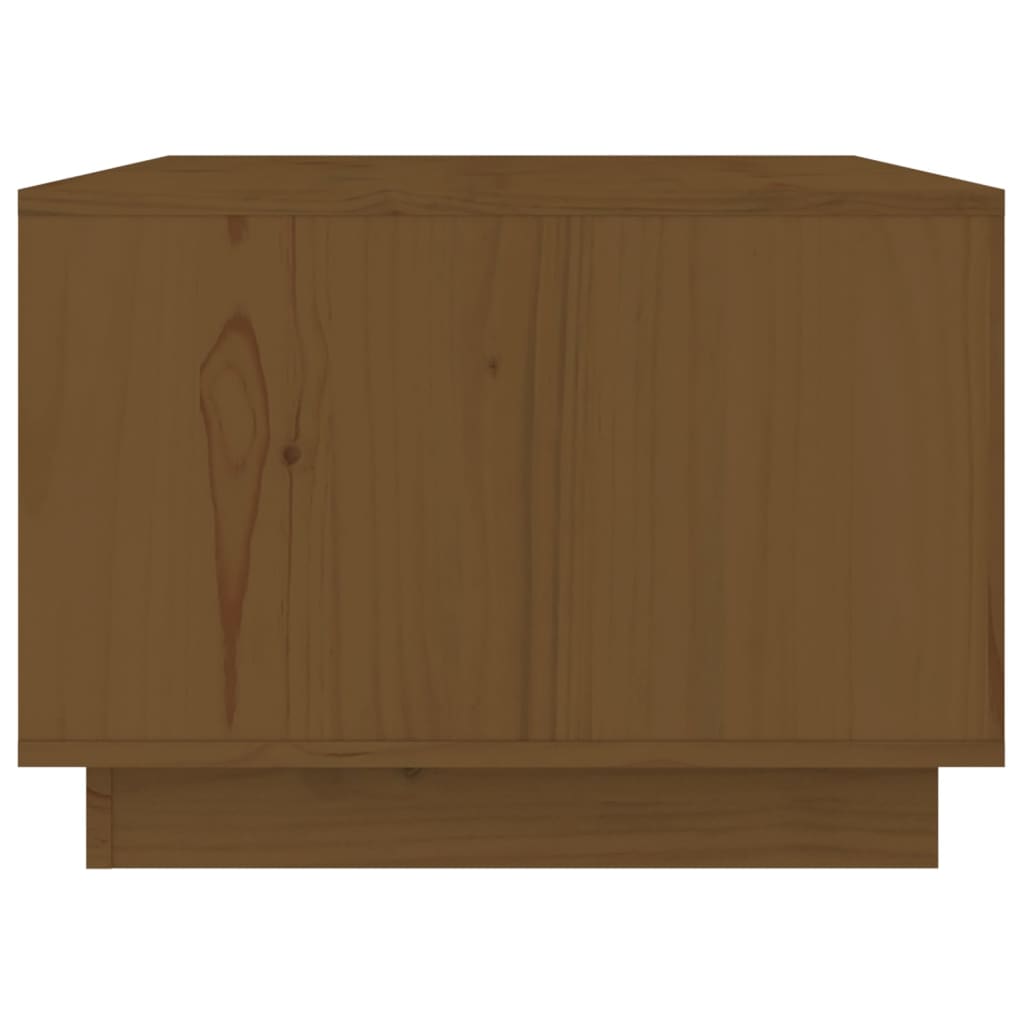 Coffee Table Honey Brown 80 X 50 X 35 Cm Solid Pine Wood