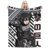 Shingeki no Kyojin Mikasa Ackerman Attack on Titan Blankets Flannel Spring/Autumn Portable Warm Throw Blanket for Sofa Rug Piece