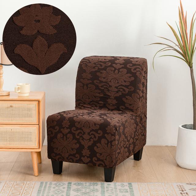Armless Chair Furniture Slipcovers Repellent Accent Dining Chair Cover Armless Slipper Protector Removable Slipcover Used For Living Home Hotel