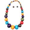 Wooden Bead Chain Ethnic Necklace for Women