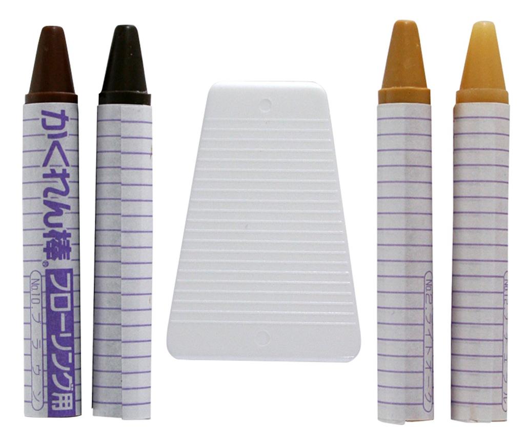 Architectural Friend Hide and Seek Stick for Flooring with Spatula, Set of 4 Colors, Hard Type FB-30