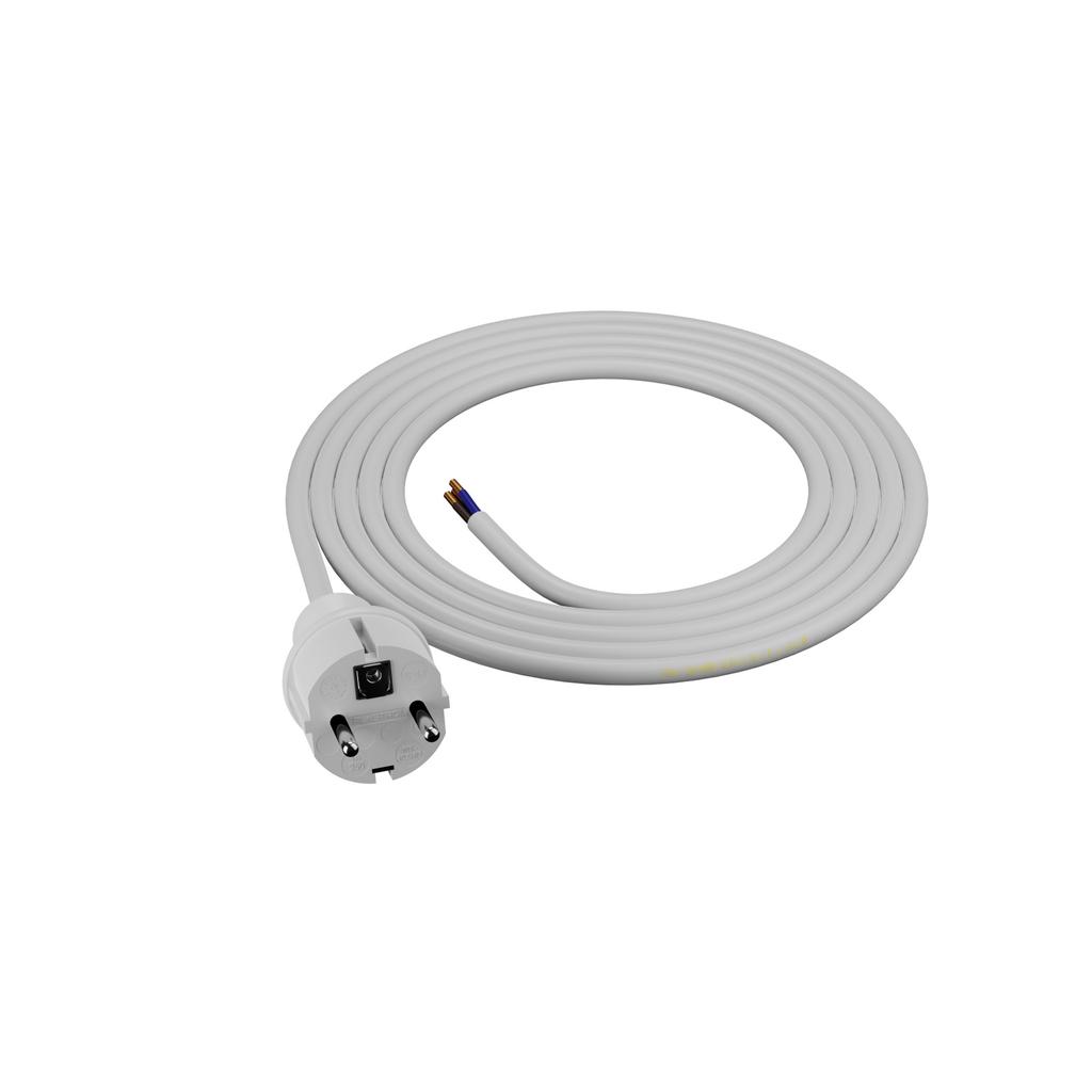 Przewód Przyłączeniowy Kabel Z Wtyczką Prostą 1,5M 3X1,5 16A Ip44 Biały