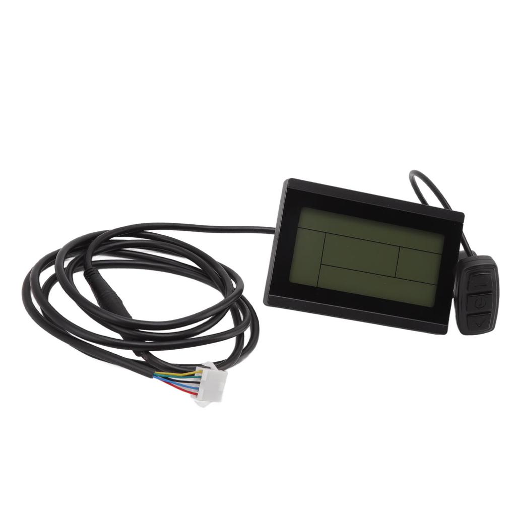 Electric Bike Display Meter 5 Pin Waterproof Connector Bicycle LCD Display Control Panel for KT Controller 24V 36V 48V
