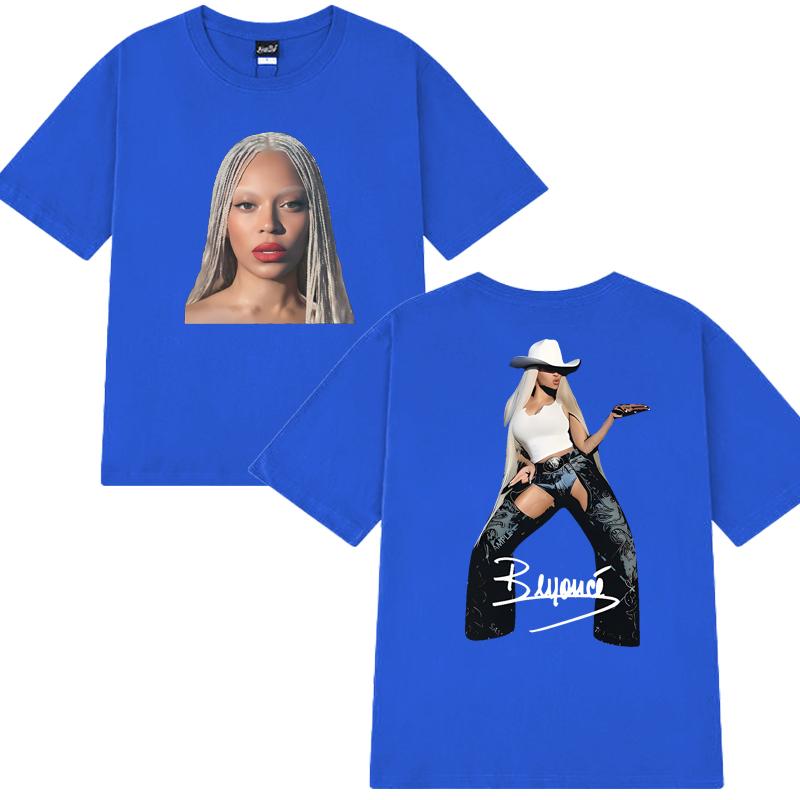 Hot Sale Beyonce Cowboy Carter Tour 2025 black T shirt Unisex Women Fashion Y2k Tops Unisex Oversized Cotton short sleeve Tshirts
