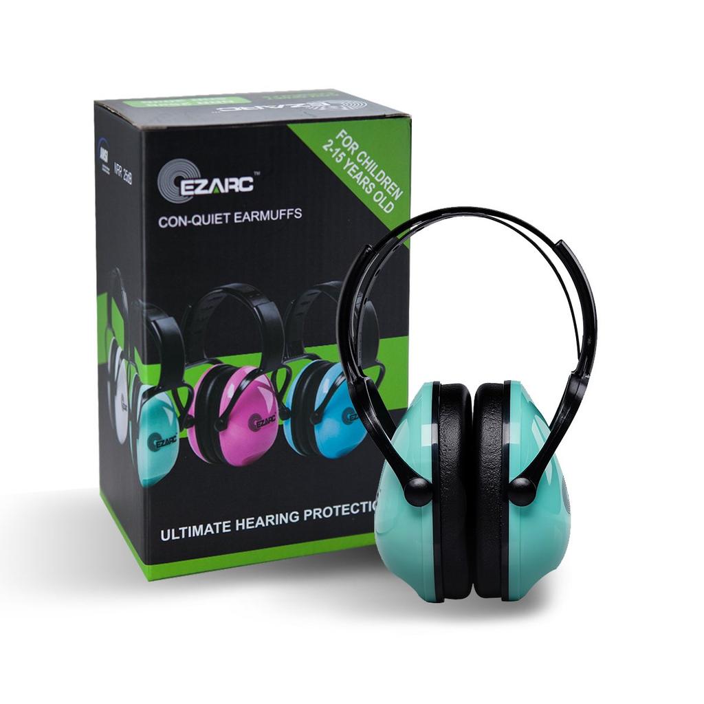 EZARC Soundproof 30dB SNR Foldable Earmuffs for Children and Ideal for and Relieving Hearing Noise Reduction Earmuffs, Reduction, Students, Sleeping,
