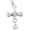 Les Trésors De Lily [L1789] - Silver Pendant 'Cross' Silver-white (rhodium-plated) - 20x14 Mm