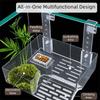 Plastic Turtle Basking Platform Suction Cup Height Adjustable Turtle Floating Platform Sun Drying Dock Non-Slip
