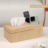 Light Luxury Leather Multifunctional Desktop Tissue Box