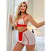 New Perspective Sexy Underwear Red Nurse Outfit Seduction Lingerie Set