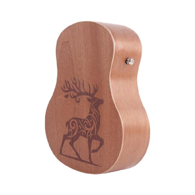 Travel Cajon Drum Hand Drum With Classical Guitar Shape, Light Weight Travel Bongos Drum Cajon Drum Hand Percussion Box