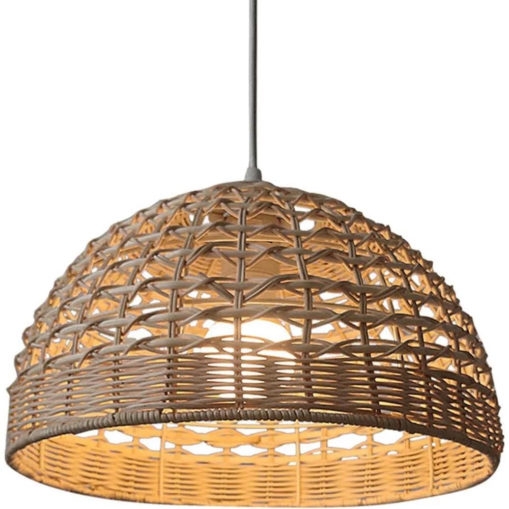 Rattan Chandelier Lampshade Natural Weaved Wicker Pendant Light for Home Restaurant Decor Rattan Hand-Woven Bamboo Lampshade