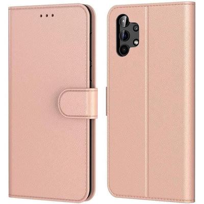 Etui - BOOLING - dla Samsung A32 5G - Różowe - Ochrona 360° - Efekt Skóry - Odporne na zarysowania