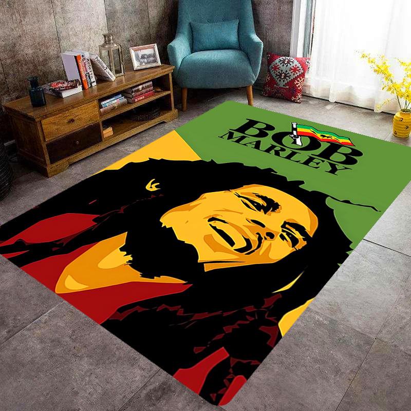 Vibrant Rasta Music Fusion Carpet Living Room and Bedroom Mats Doormat Dormitory Decoration Bathroom Mat Protective Pad