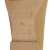 Excellent HERMES Loafers Beige Leather Women 35.5 Used